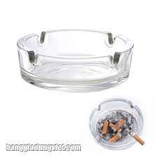 [Giá sỉ] Gạt tàn đựng thuốc lá thủy tinh trong suốt hình tròn YG-1017 dày dặn đẹp giá rẻ