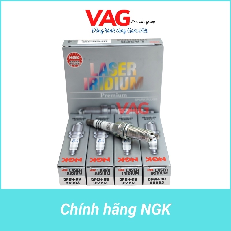 [Chính hãng] Bugi NGK LASER IRIDIUM cho Toyota Vios 14-, Altis 12-, Yaris, Rush, Wigo,... DF6H-11B