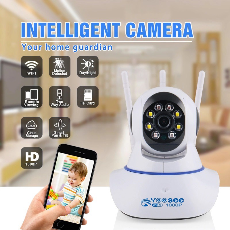 Camera Wifi IP APP CARECAM/ YOOSEE 3 Anten FHD1080P | BigBuy360 - bigbuy360.vn