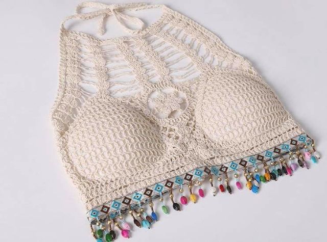 Bikini len áo yếm và quần và áo khoác kimono | BigBuy360 - bigbuy360.vn