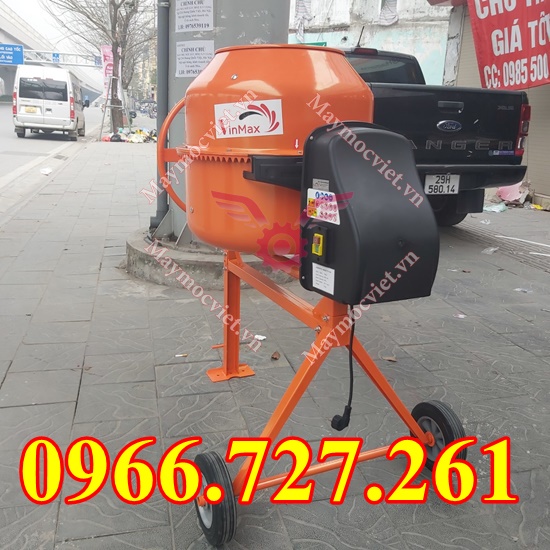 Máy trộn bê tông mini - Máy trộn bê tông 130 ĐÃ BAO GỒM ĐỘNG CƠ MT130