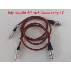 Dây chuyển đổi jack Canon sang AV – dây kết nối âm thanh, chất liệu kim loại chất lượng cao