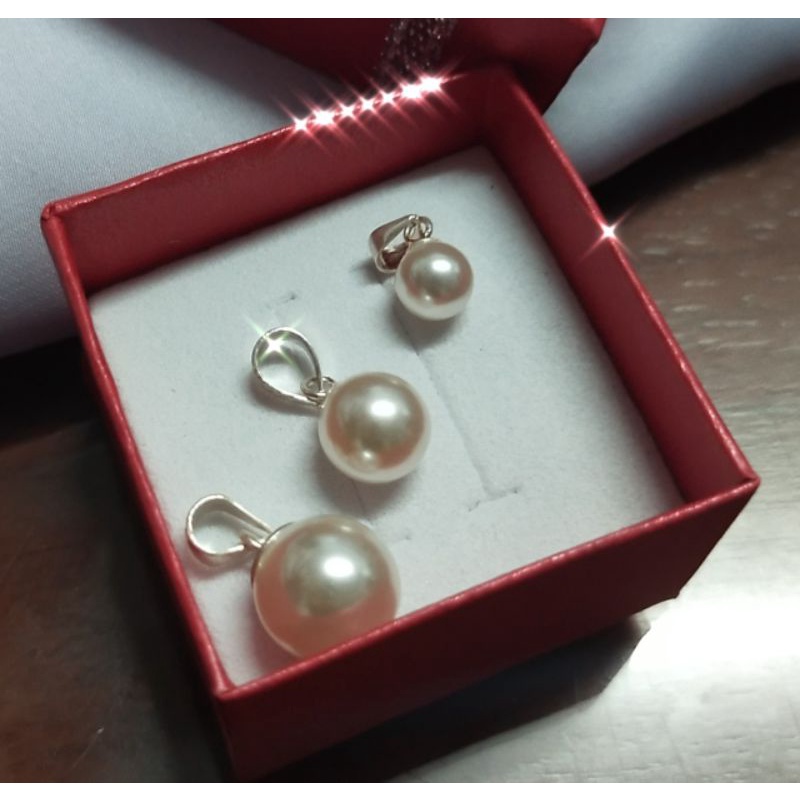 Mặt dây chuyền bạc 925 hạt châu sáng trọng thời trang dễ phối đồ vĩnh viễn bảo hành đánh sáng bạc