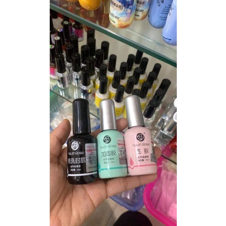 Base top hoa hồng Youth Rose chính hãng - gel liên kết, top phủ bóng, cứng móng chuyên dụng cho dân làm móng