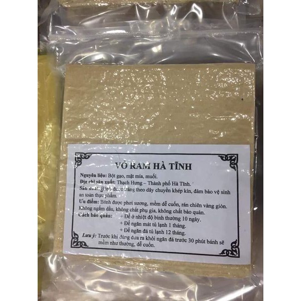 BÁNH ĐA NEM - VỎ RAM HÀ TĨNH HÚT CHÂN KHÔNG