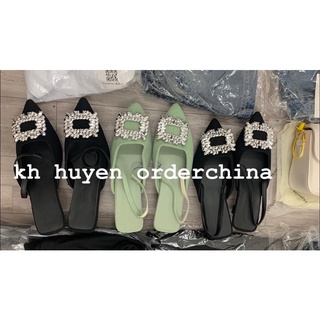 [Hàng order 15-20 ngày] Giày ulzzang đính đá kèm ảnh thật
