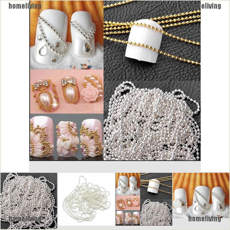 [homeliving] Cuộn Dây Chuỗi Hạt 3D Kim Loại Dài 1M