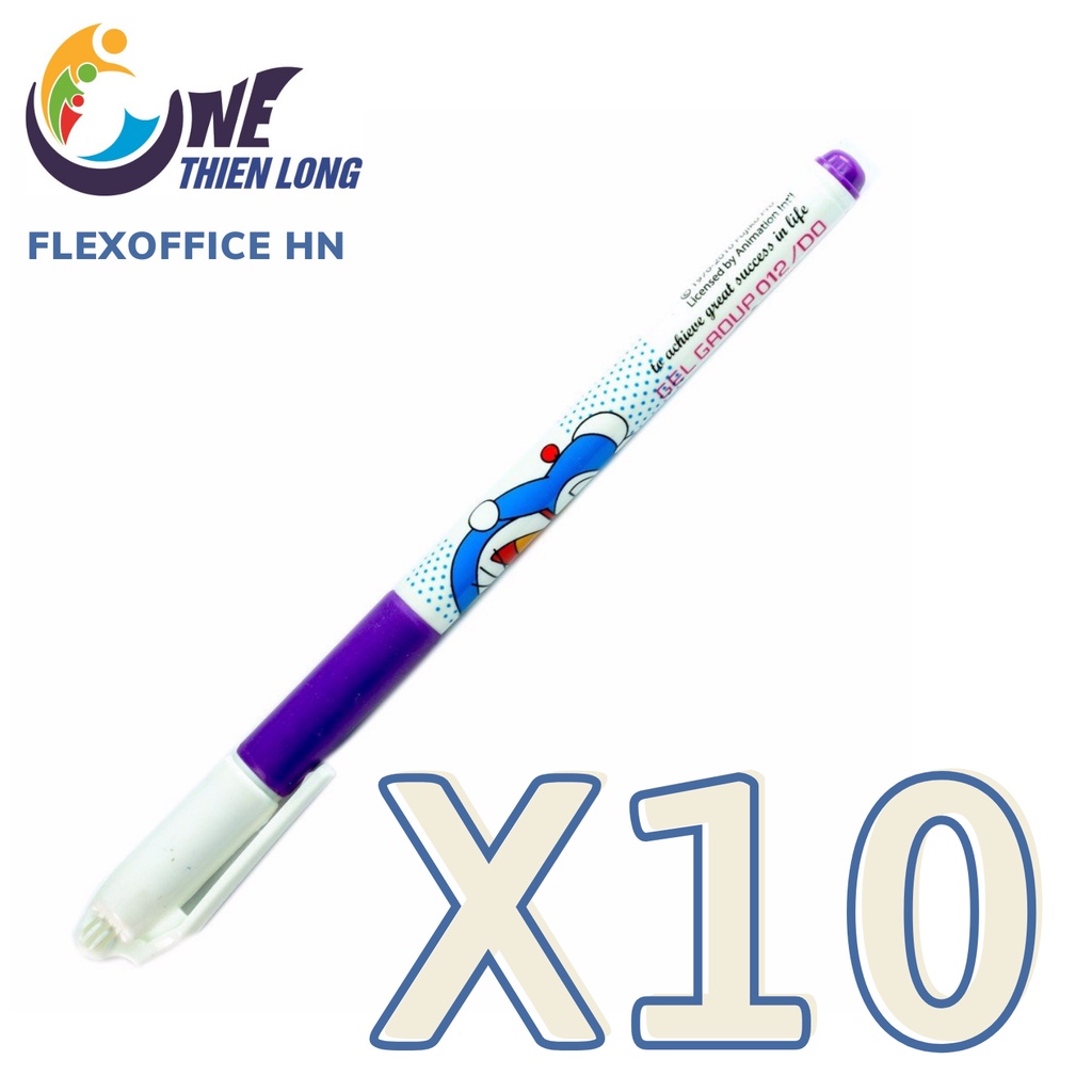 Combo 10 Bút Gel Thiên Long Doraemon GEL-012/DO