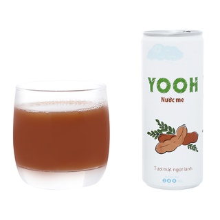 Combo 6 Lon Nước Me Ép Yooh 240Ml