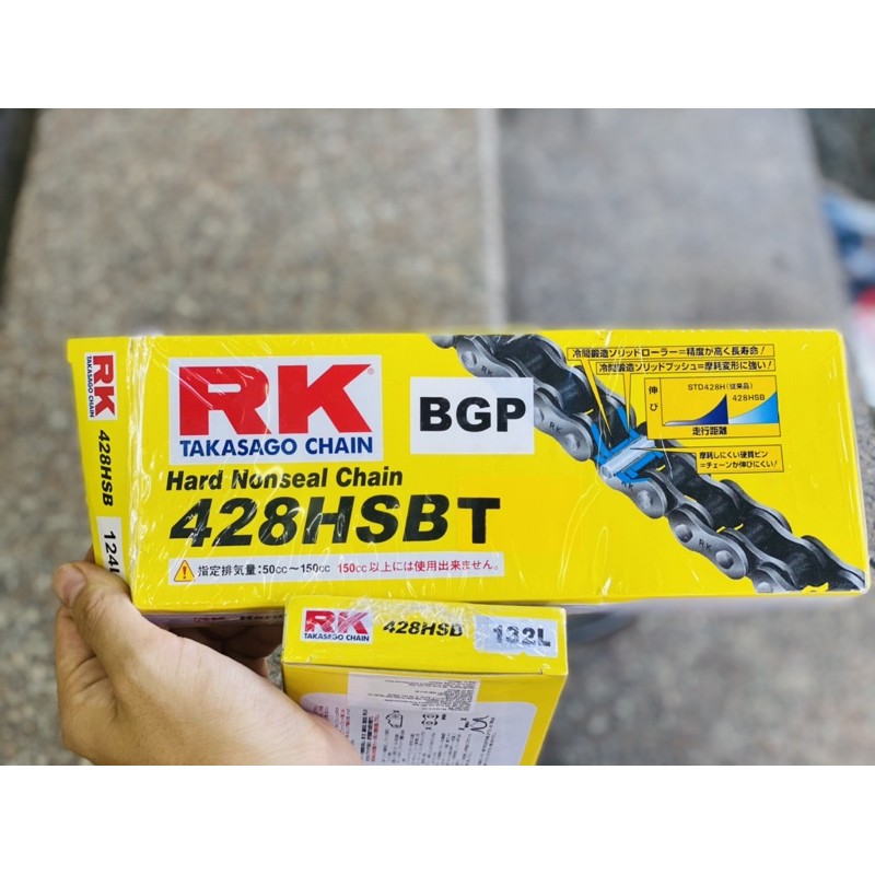 Sên RK vàng đen 428HSBT /428SB - 124L chính hãng