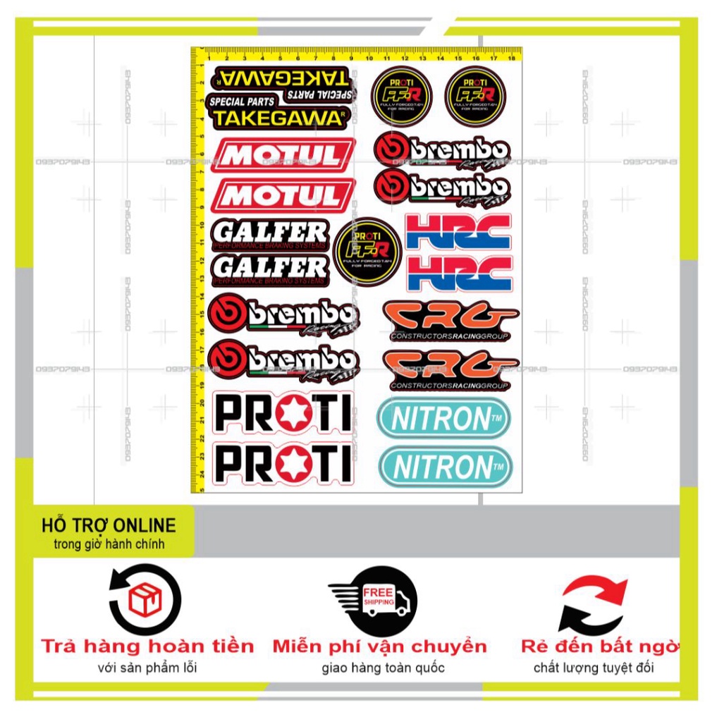 LOGO STICKER DÁN XE MÁY L14 - SHINDECAL2