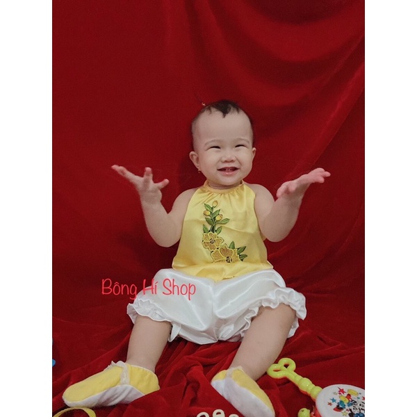 YẾM ĐÀO THÊU HOA 4 MÀU BÉ GÁI 🧡