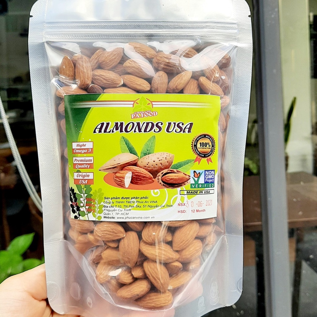 500g Hạnh Nhân Tươi Mỹ