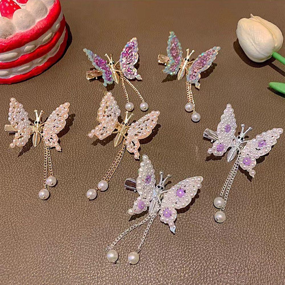 IVORY Kẹp Tóc Tua Rua Phong Cách Công Chúa Ngọt Ngào Đáng Yêu Cho Bé Gái