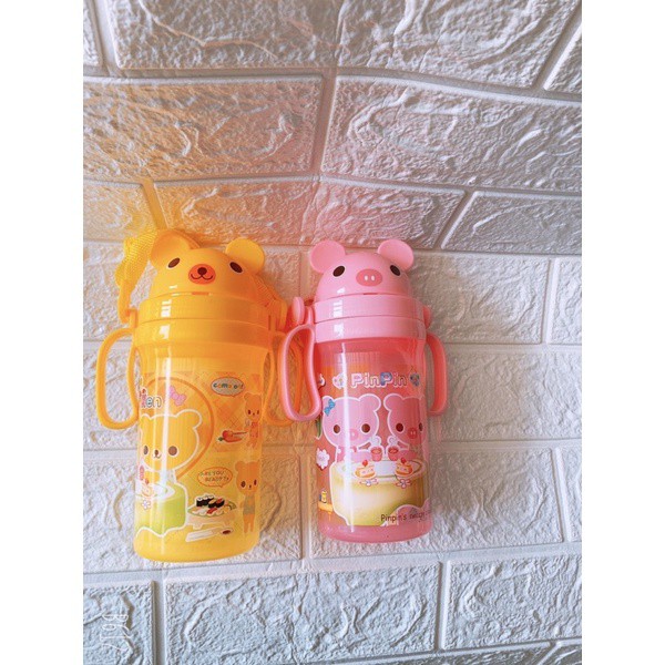 Bình Nước Học Sinh Có Ống Hút