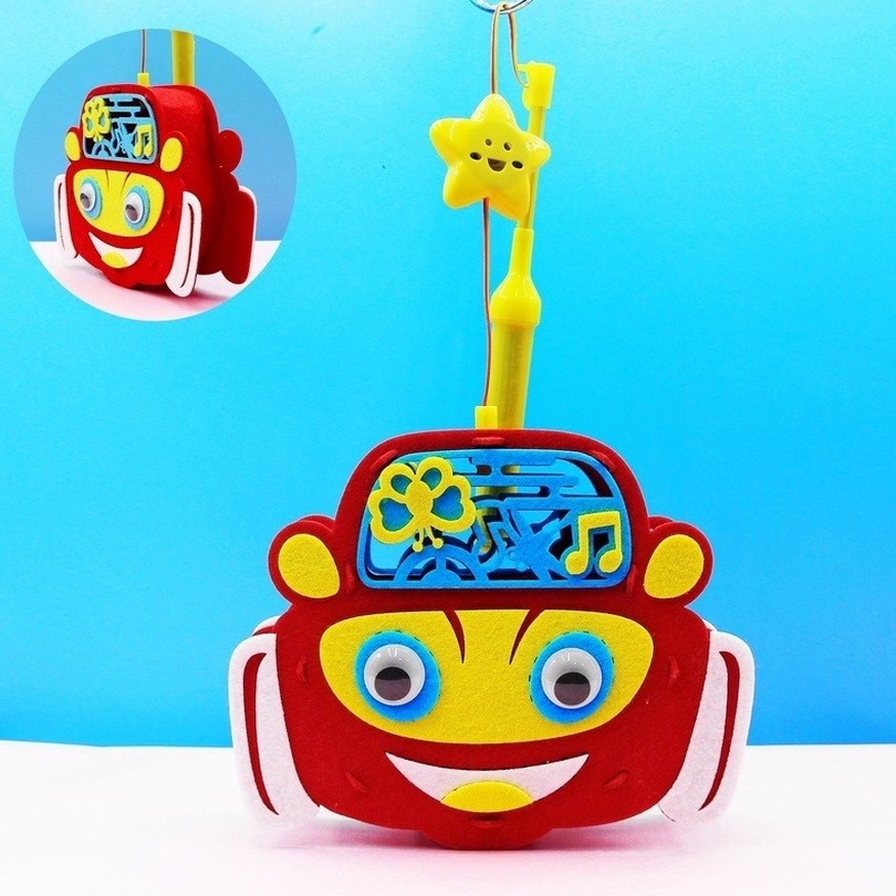 Đèn Lồng Hình Con Vật, Đèn  lồng Bằng Vải Không Dệt Họa Tiết Đèn lồng trang trí trung thu cho bé phát sáng có tiếng nhạc nhấp nháy tự lắp dán nhiều hình đáng yêu Decor D2 Bé Núi handmade