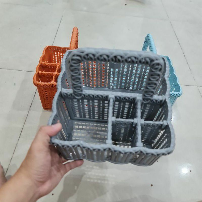 Giỏ nhựa đựng đồ nail  tận gốc  rổ nhựa xách tay PVC loại 1 cao cấp siêu bền xinh nhỏ gọn tiện lợi để dụng cụ làm móng