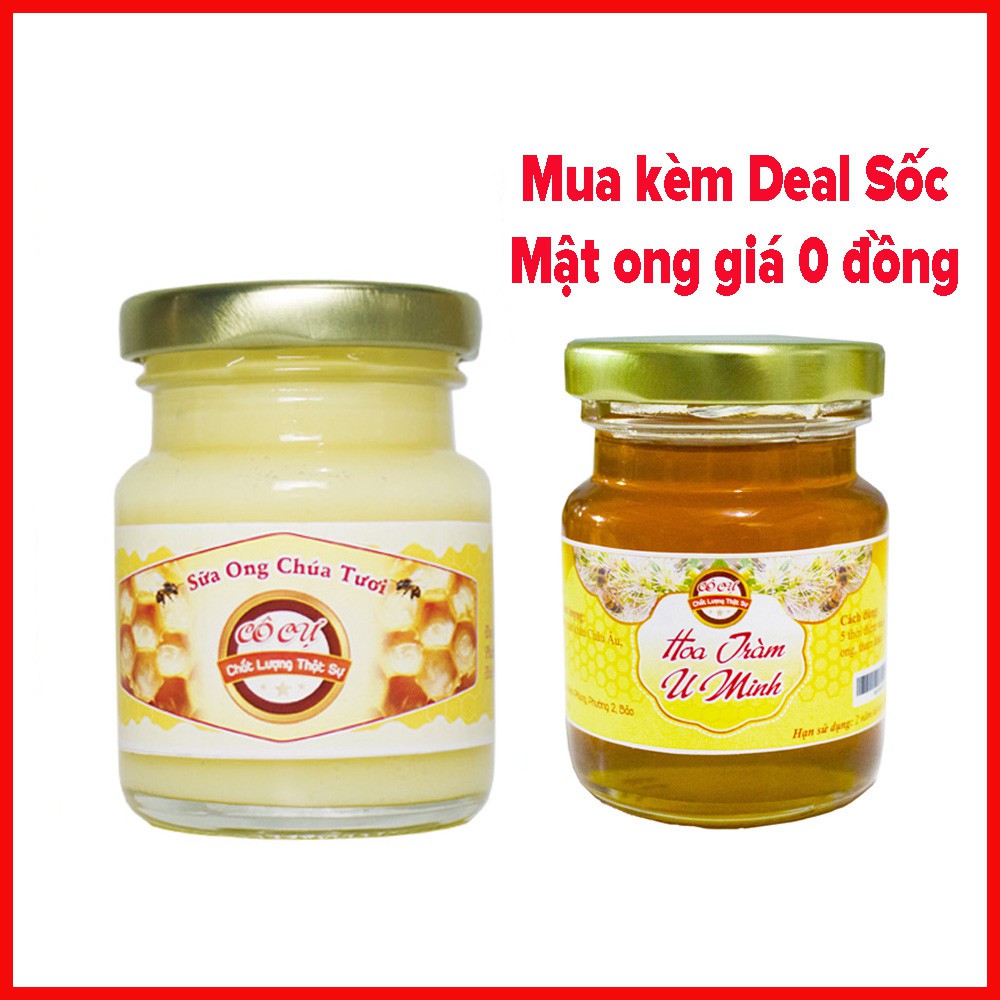 Sữa ong chúa tươi Cô Cự 100gr mua thêm deal sốc mật ong giá 0 Đồng