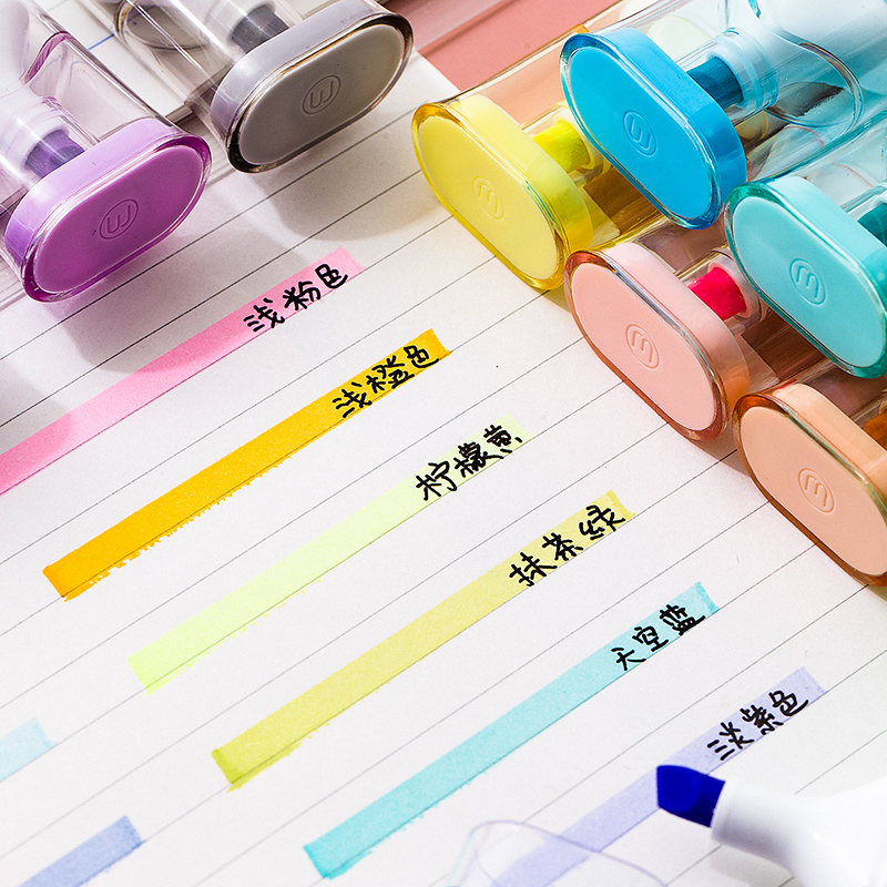 Bộ 6 Bút Bắt Sáng Màu Cầu Vồng
