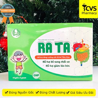 Ra Ta - cốm bổ sung chất xơ, giúp giảm táo bón, hỗ trợ tiêu hóa cho trẻ - Rata cvspharmacy