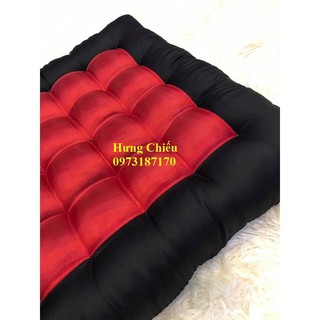 Đệm ngồi bệt đỏ đen 50x50