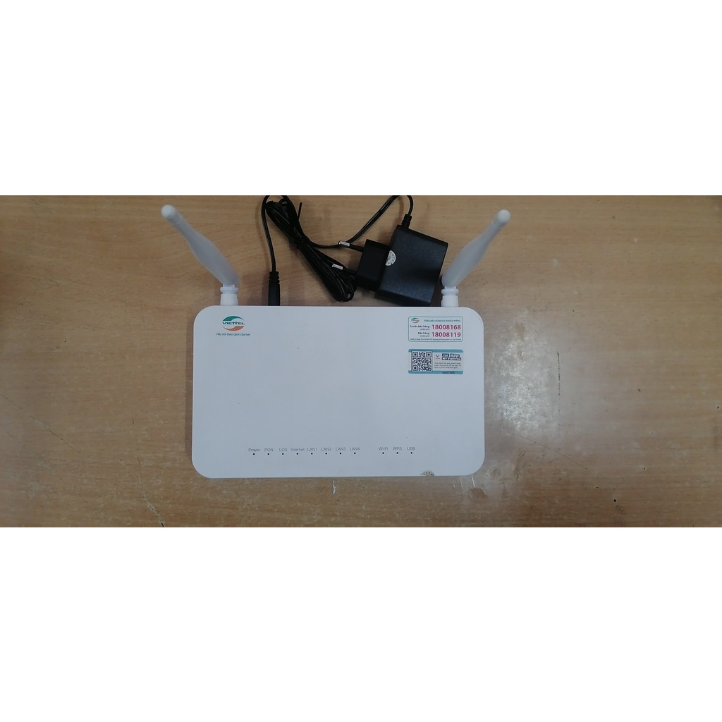 Modem Wifi Quang ZTE Viet.tel ZXHN-F671Y, ZXHN-F670Y, ZXHN-F670L Hai Băng Tần 2.4G và 5G (Cũ).