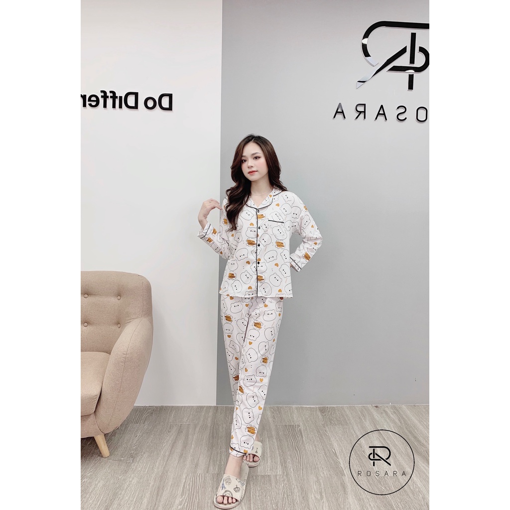 [ĐỒNG GIÁ 119K] Bộ ngủ Kate dài tay - Pijama chống nhăn Rosara | BigBuy360 - bigbuy360.vn