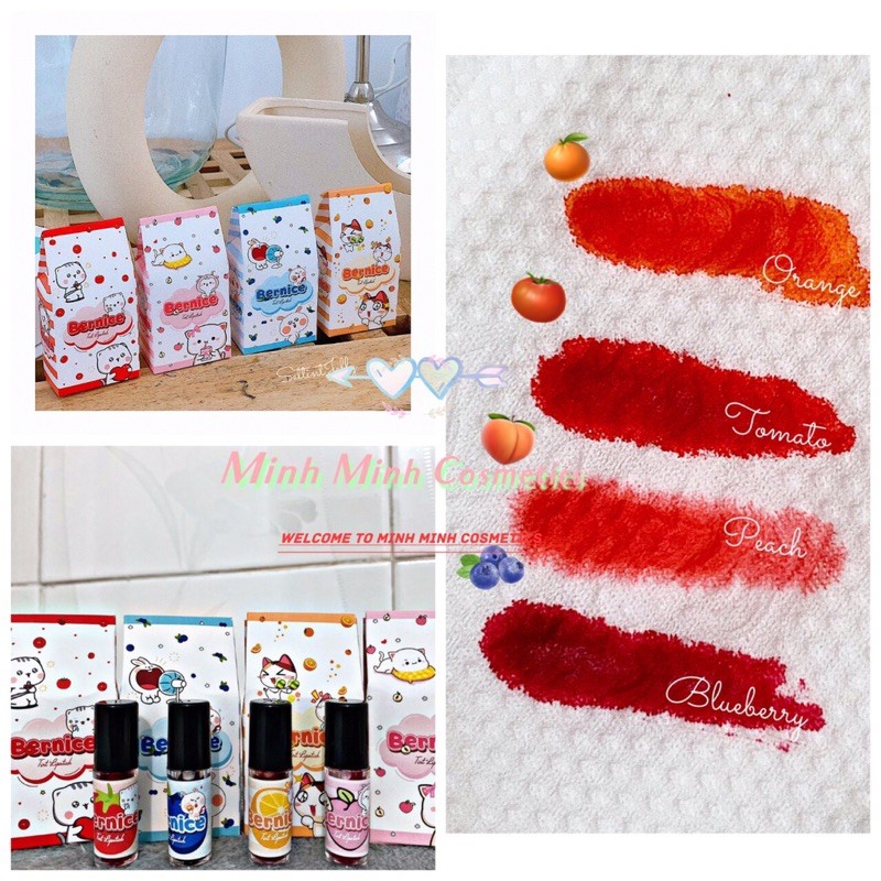 Set tint mini son thạch siêu lì 1 hộp 4 son 4 màu làm môi căng mọng | BigBuy360 - bigbuy360.vn