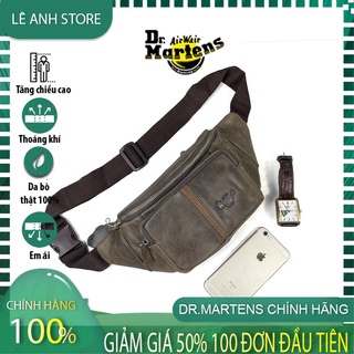 Túi Đeo Chéo, Túi Đeo Hông Nam Doctor Da Bò thật 100% Màu Xám, Bảo hành 12 tháng ,Thời trang 2022