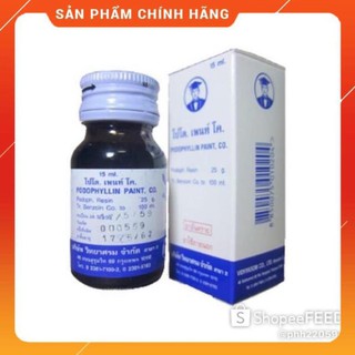 [CHỈ BÁN CHÍNH HÃNG] PODOPHYLIN 25%Thái Lan thổi bay sùi mào gà mụn cơm mụn cóc. KO BÁN HÀNG  pha loãng