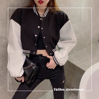 (SẴN) ULZZANG Áo khoác BOMBER croptop cá tính phong cách đường phố 2021