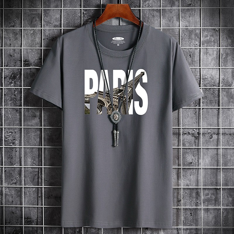 Áo thun nam mã TT31 💖FREESHIP💖 Áo tay lỡ nam họa tiết Paris ngắn tay thể thao đẹp mùa hè tập gym vải cotton | BigBuy360 - bigbuy360.vn