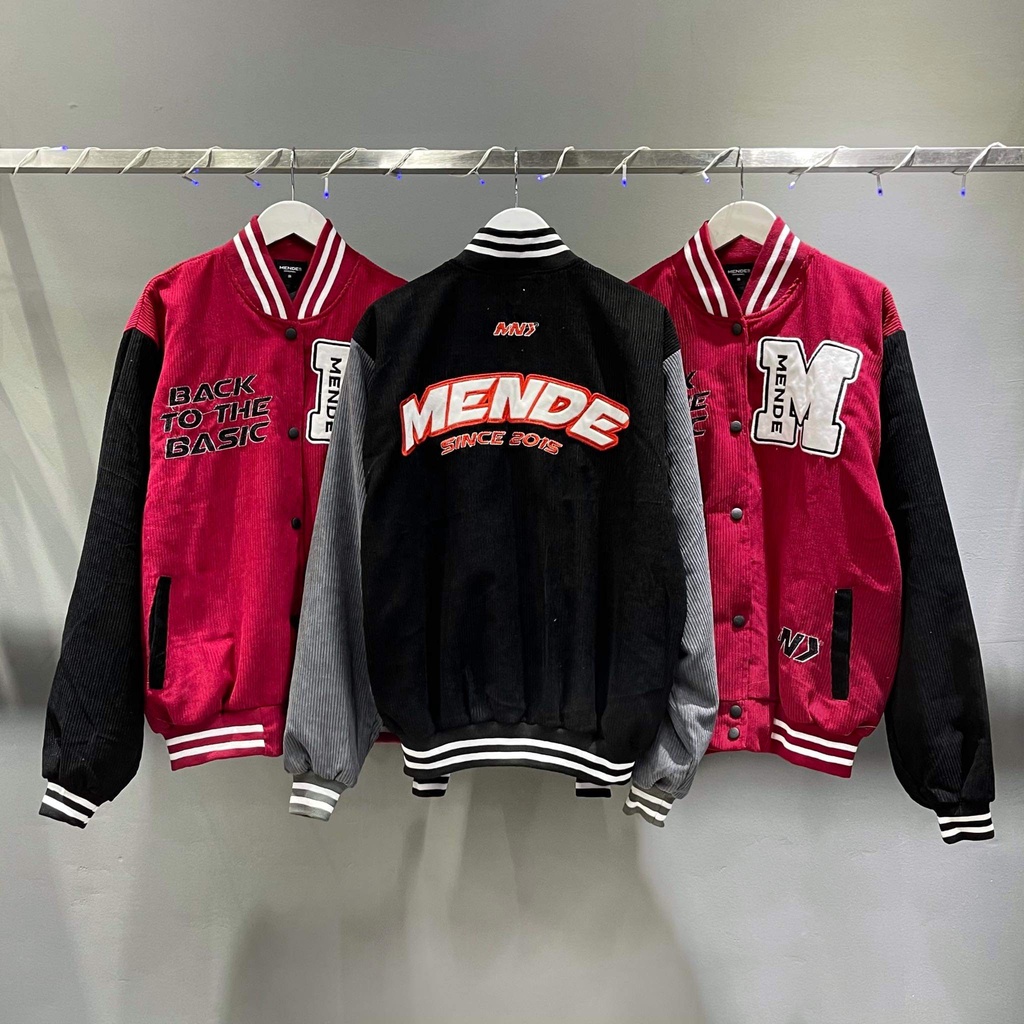 Mende - Paranoid Varsity Đỏ - áo khoác bóng chày nam màu đỏ
