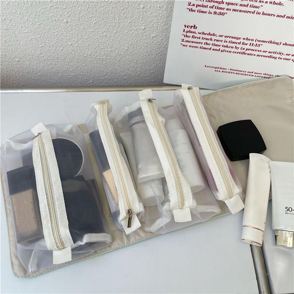 OCEANMAP Túi Đựng Mỹ Phẩm Cỡ Lớn Họa Tiết Thỏ / Gấu Đáng Yêu Tiện Dụng Mang Theo Du Lịch Cho Nữ