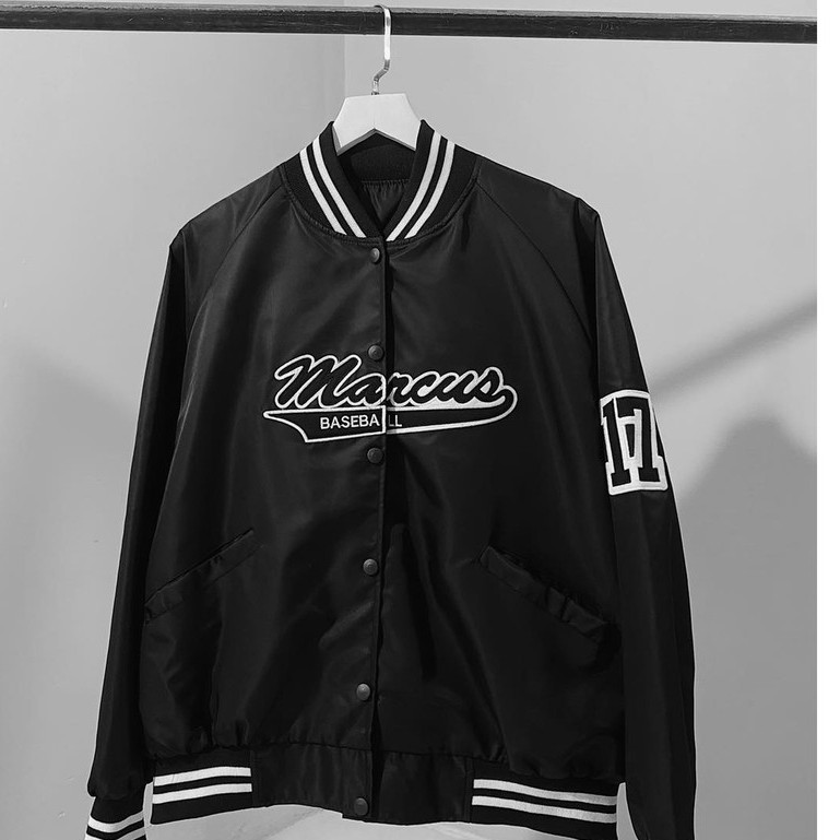Áo Bomber Marcus - áo khoác Nam Nữ Unisex form rộng Jacket vải dù 2 lớp chống nắng