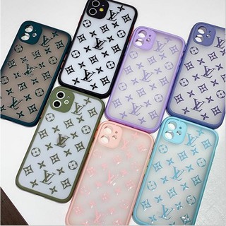 Ốp LV trắng xanh dẻo lưng nhám dành cho iPhone - Phụ kiện Hoàng Long