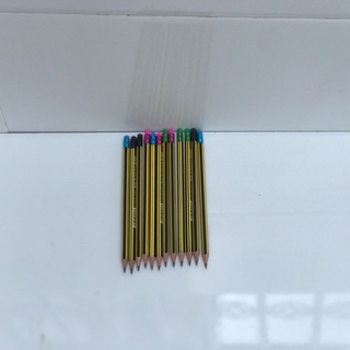 10 Bút chì gỗ đen 2B có tẩy ERAS E603[VPP LE HUNG]  - vanphongphamnhanvan