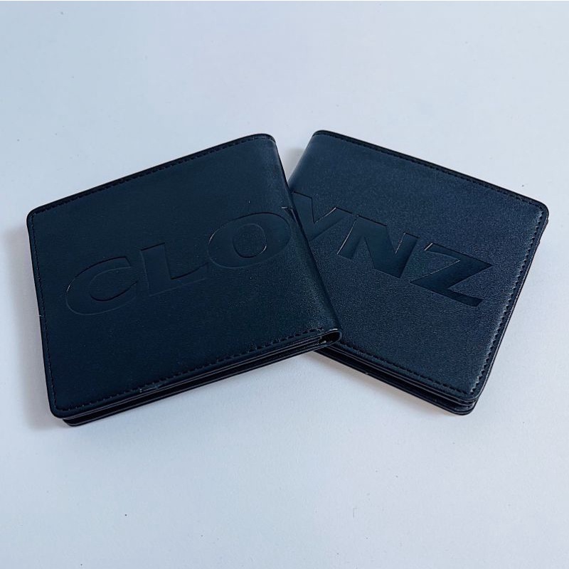 Ví da gập local brand Clownz new logo short wallet, bóp nam unisex cao cấp chính hãng