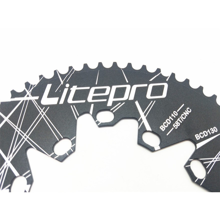 Líp xích xe đạp LITEPRO 110 130 BCD 54T/ 56T/ 58T chất lượng cao tiện lợi