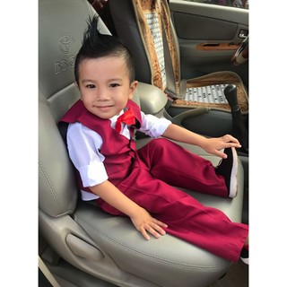 Set gile âu bé trai 4 món - Đỏ Đô