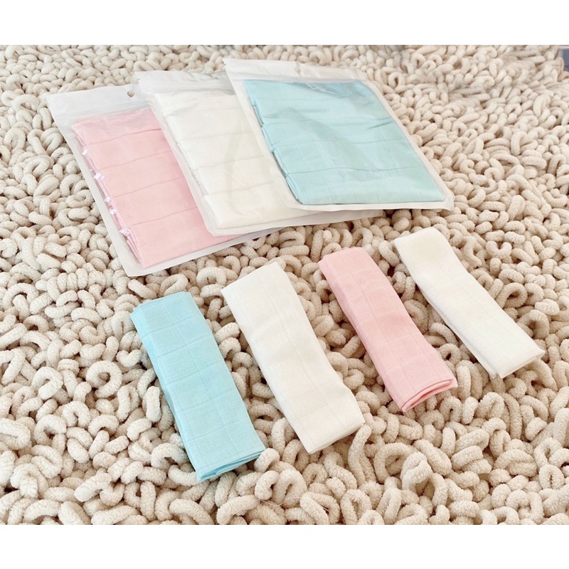 Khăn sữa Muslin Bunny siêu mềm (Set 5 khăn)