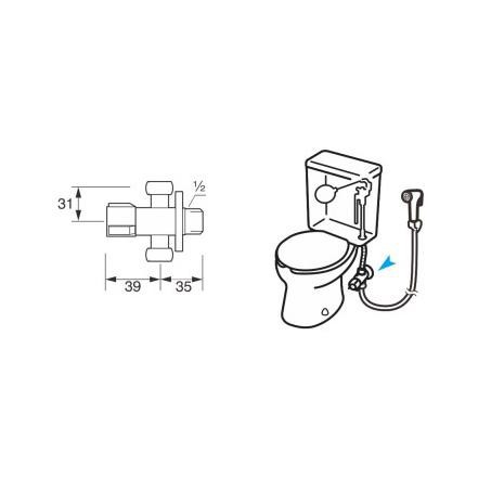 Vòi Nước Wgi Stop San-Ei Branch Faucet Vn230