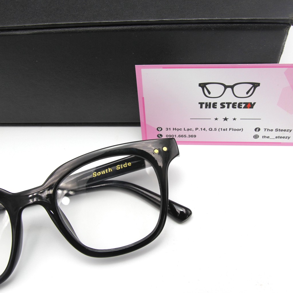Gọng kính south side chữ v trắng đen -  kính mát nam nữ ( thay tròng cận được ) | BigBuy360 - bigbuy360.vn