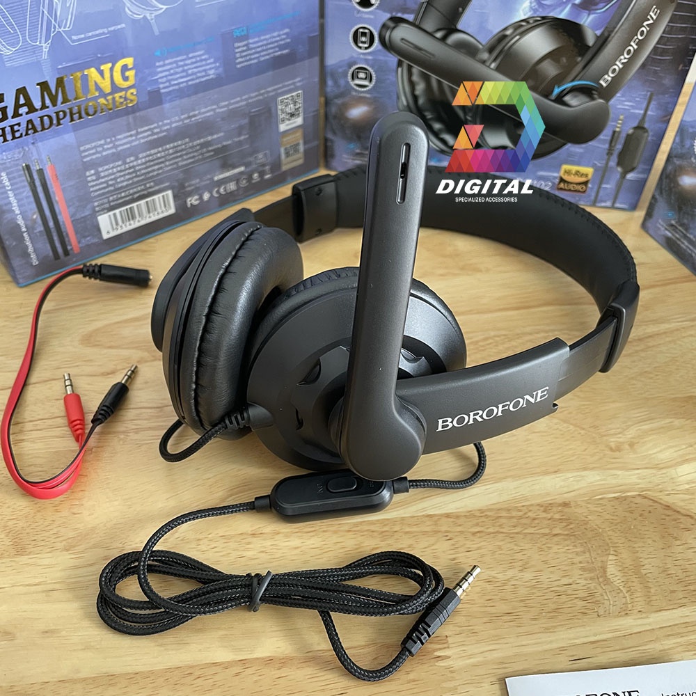 Tai Nghe Chụp Tai Borofone BO102 Chính Hãng Hỗ Trợ Mic Đàm Thoại