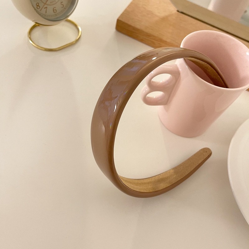 Băng Đô Da Bản Rộng Phong Cách Nhật Hàn Đơn Giản 2021