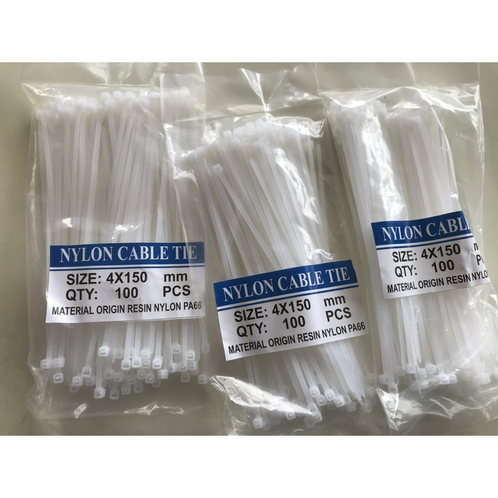 Combo 2 bịch dây rút 4x150mm (100 sợi/bịch)