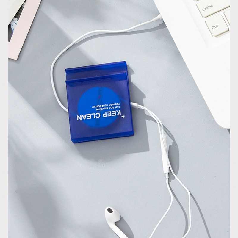 Set 2 Hộp Vuông Đựng Dây Cáp/Tai Nghe Tiện Lợi