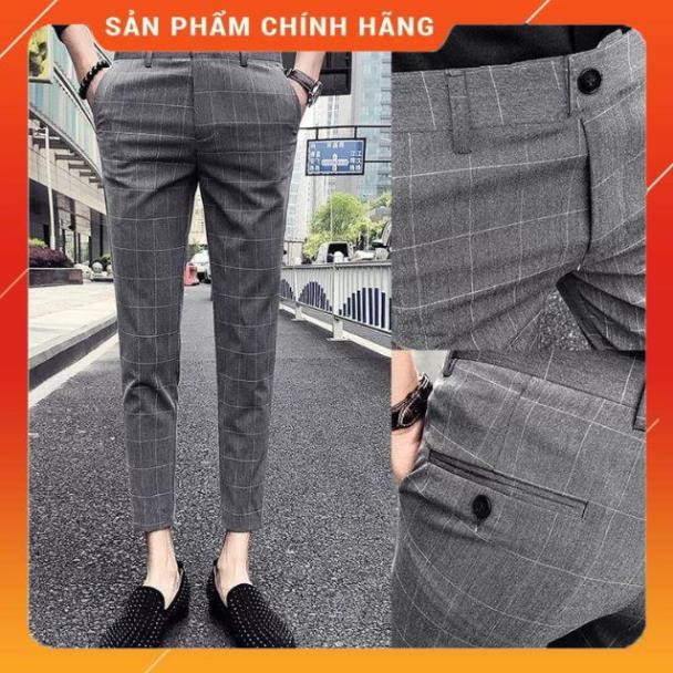 Quần âu nam kẻ caro cá tính Q1906