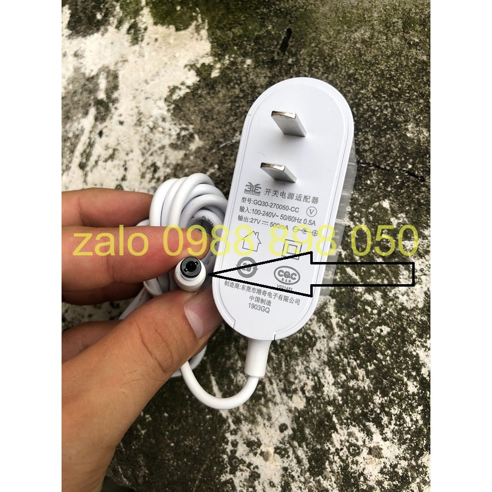 Adapter Nguồn Xiaomi Deerma 27v 500ma (27v 0.5a) bảo hành 12 tháng