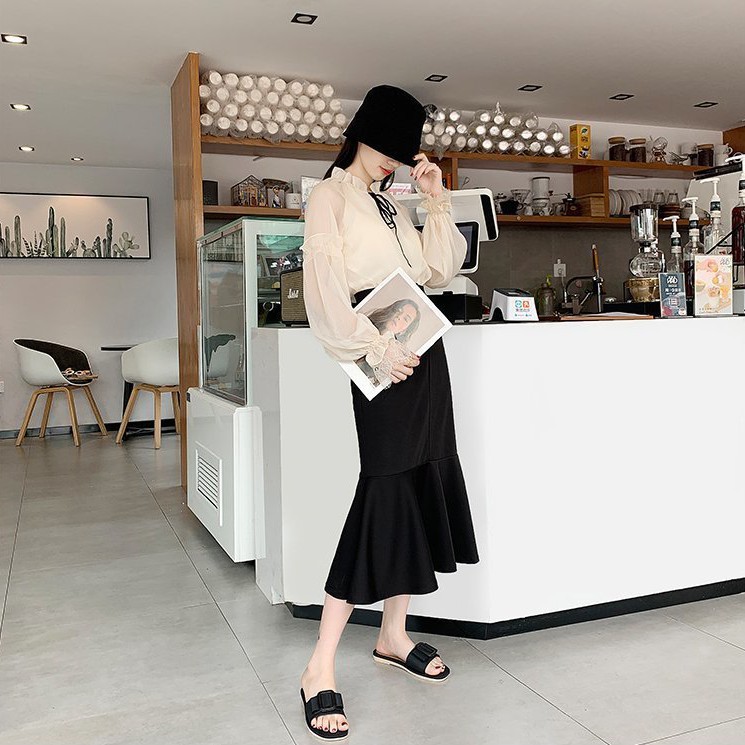 Dép khóa chữ nhật chính giữa quai đan loại 1 ulzzang 2F03